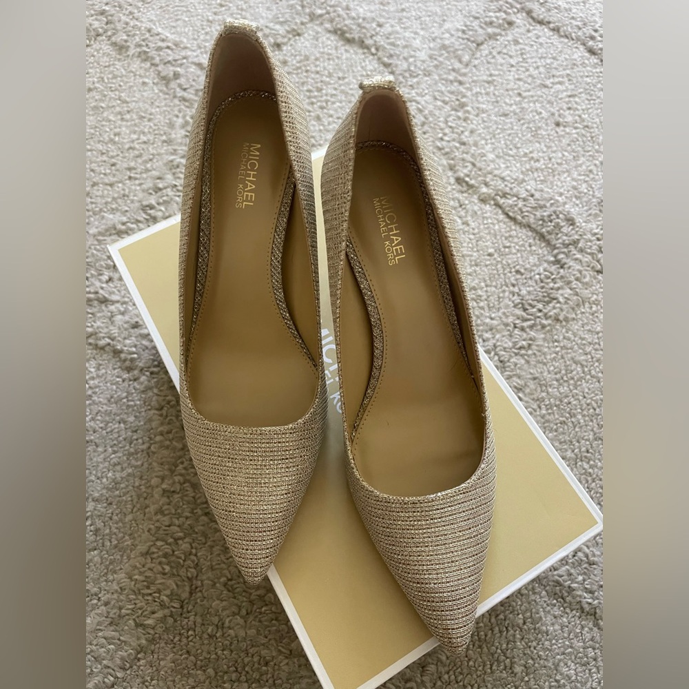 Michael Kors Alina Flex Pump- Glitter Chain Mesh